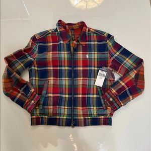 Polo Ralph Lauren reversible madras jacket and shorts size xs